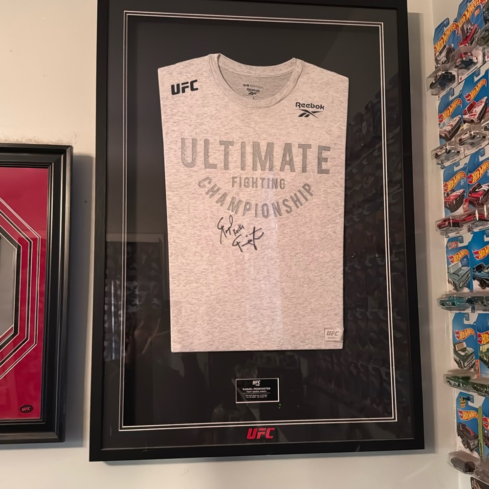 Raquel Pennington fight worn jersey signed and framed comes with coa